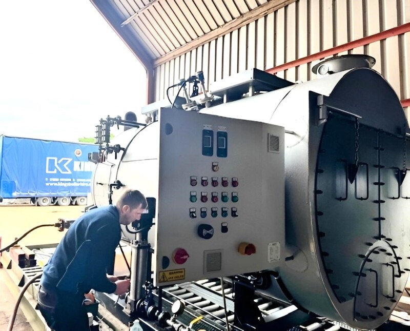 Engineer working on Kings Boiler